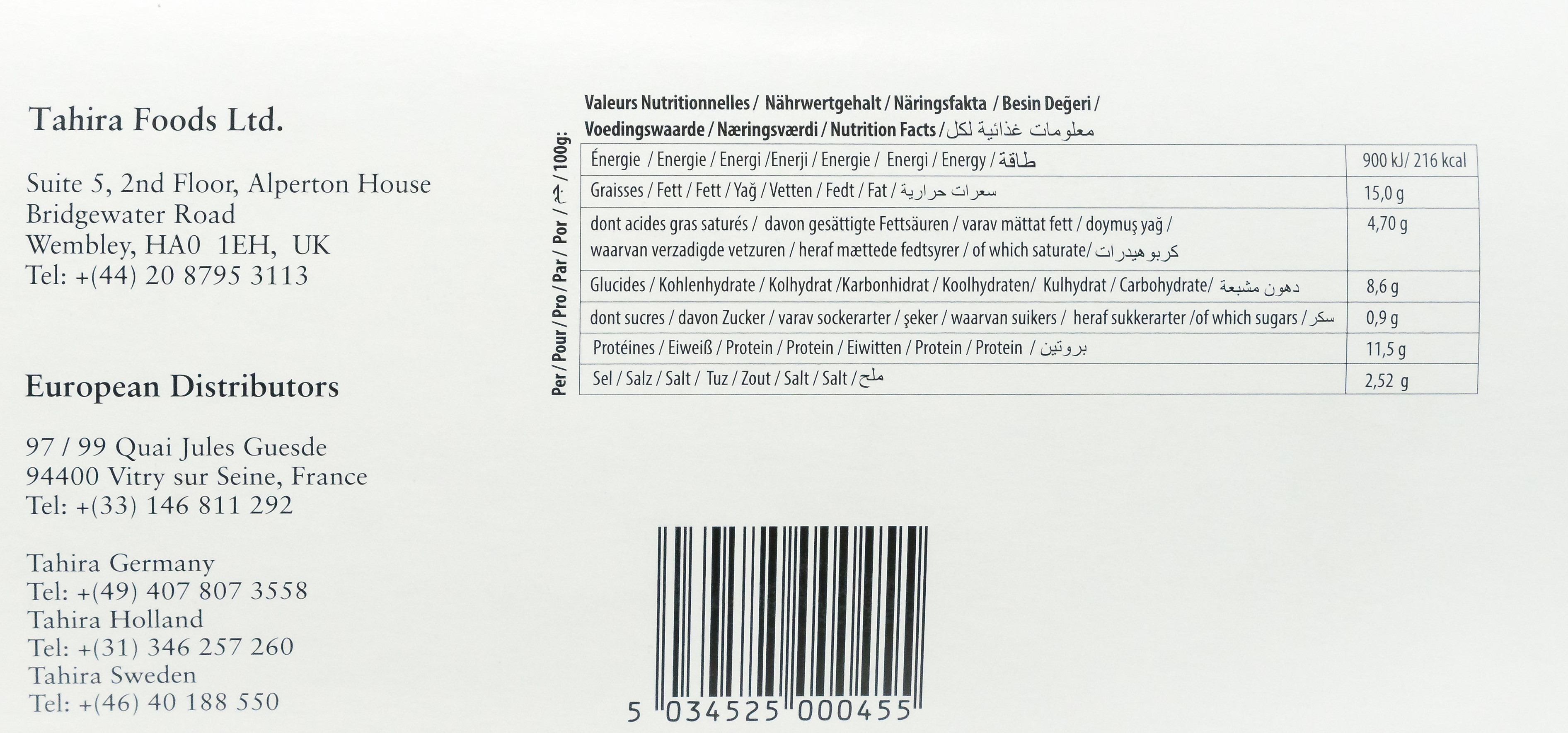 Tahira Fricandelle Halal Sausages Tahira Food