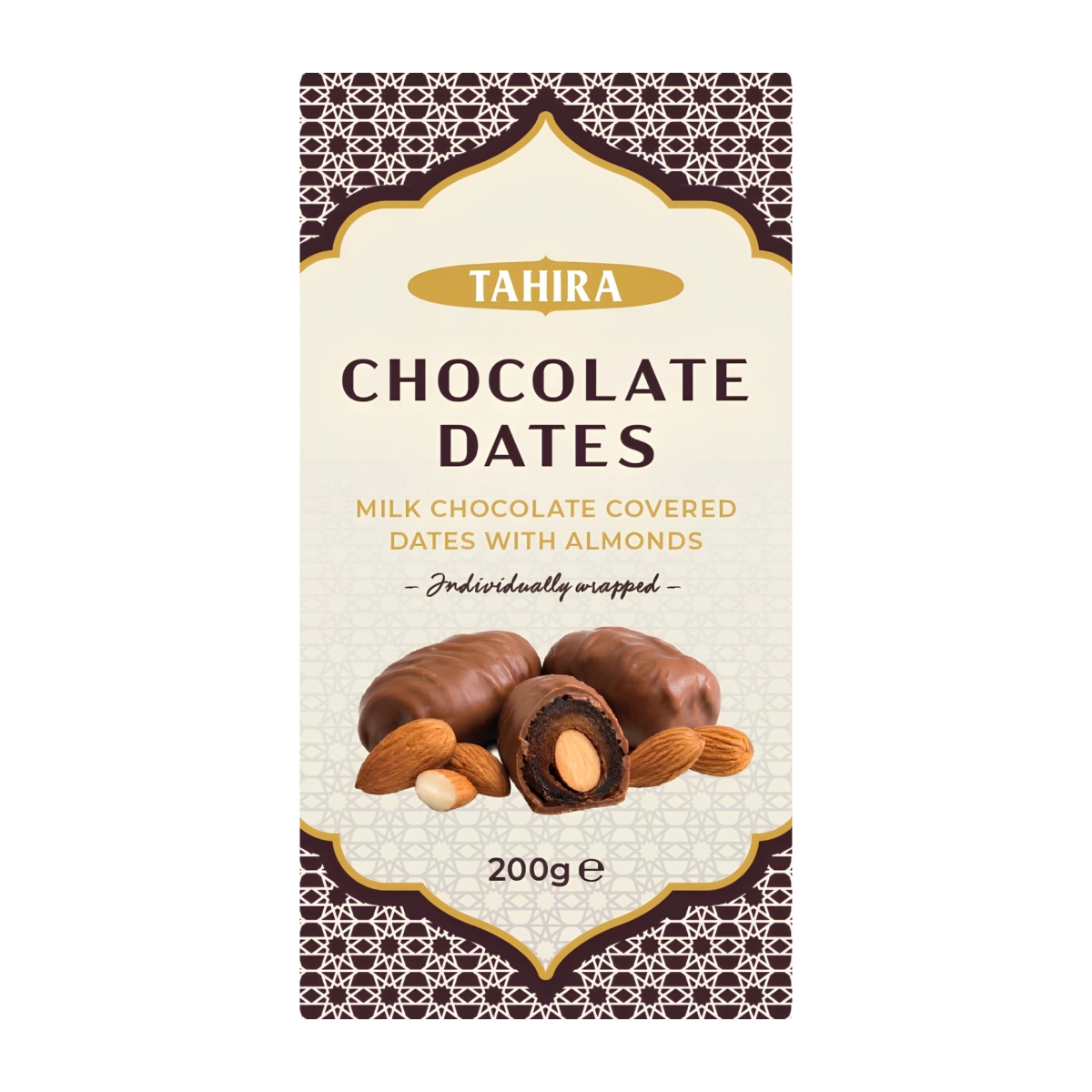 Milk Chocolate Covered Dates with Almonds